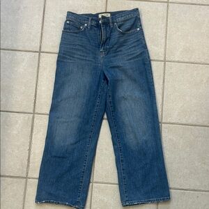 Madewell slim wide leg crop